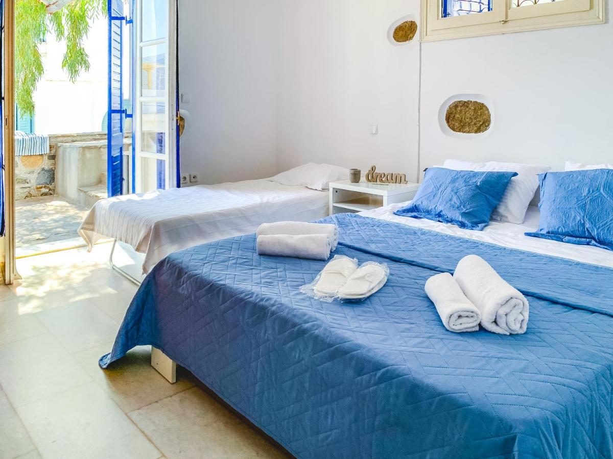 Blue & White: An Absolute Aegean Dream House Villa Galini  Exteriör bild